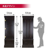 仏壇 華宝 吊宮殿 (かほう つりくうでん) 黒檀 高さ164cm 特徴 4