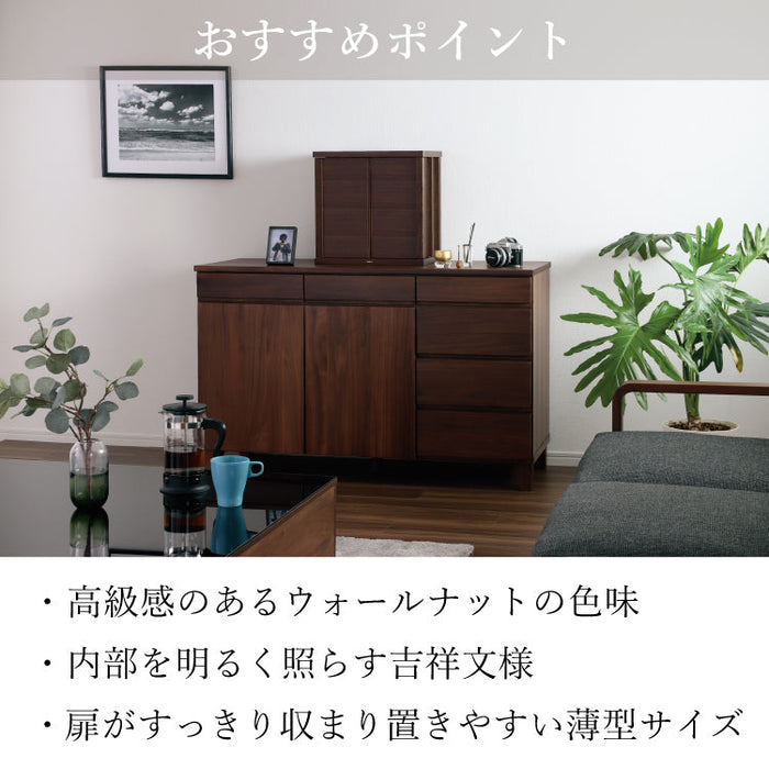 現代仏壇 ガラ ダーク 麻の葉 高さ40cm 特徴10