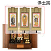 仏壇 プラナ 胡桃 H48cm 仏具セットC 特徴 16