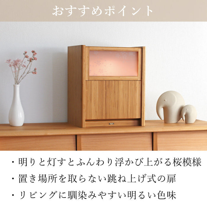 現代仏壇 花桜(はなざくら) 高さ39cm 特徴14