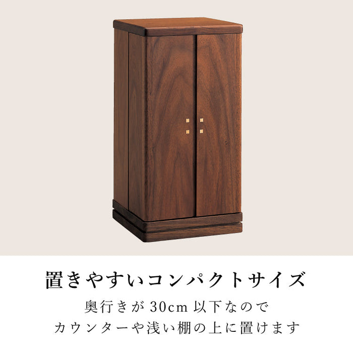 現代仏壇 グレイン ウォールナット 高さ40cm 特徴10