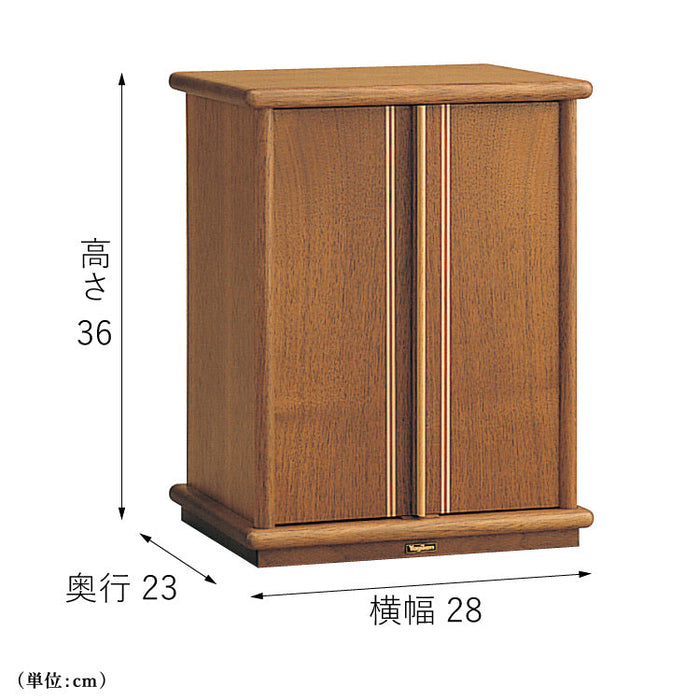 現代仏壇 テノン ダーク 高さ36cm 特徴3
