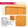 仏壇 花鞠Ⅱ (はなまり) ナラライト 高さ45cm 仏具セットC 特徴 8