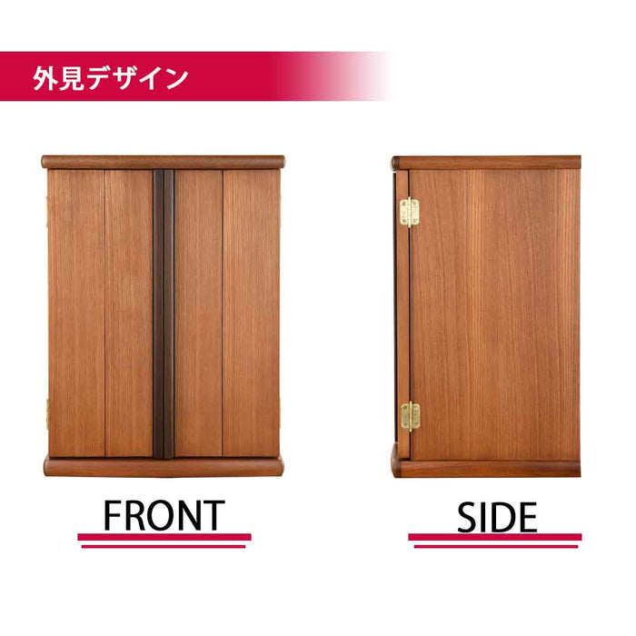 仏壇 隆興 (りゅうこう)  楡 高さ49cm 仏具セットA