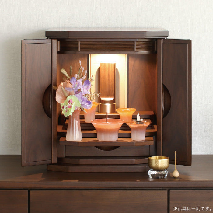 現代仏壇 ワルツ ウォールナット 高さ42cm 特徴2