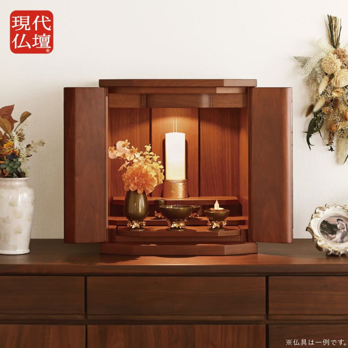 現代仏壇 クレフ ウォールナット 高さ42cm 特徴2