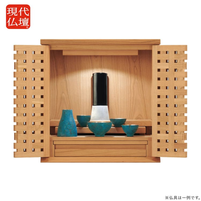 現代仏壇 シルヴァ グリッド 高さ42cm 特徴1