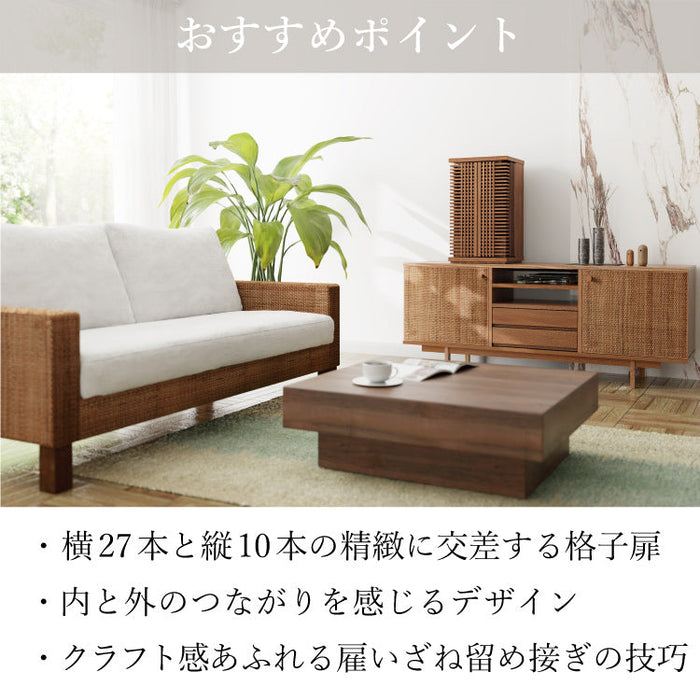 現代仏壇 ラティス ウォールナット 高さ62cm 特徴9