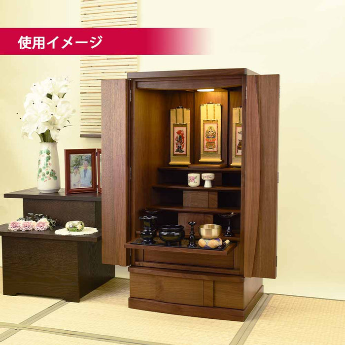 仏壇 Connect2 プラス ウォールナット 高さ100cm 仏具セットB 特徴 3