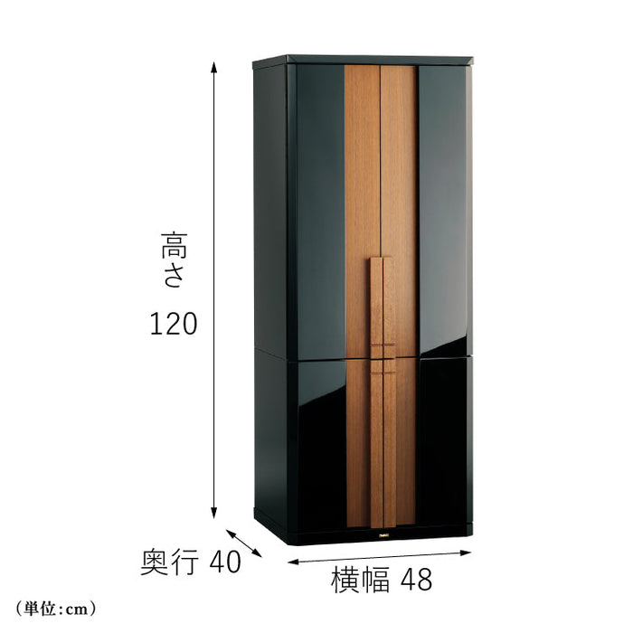 現代仏壇 エンブレム ブラック 高さ120cm 特徴3