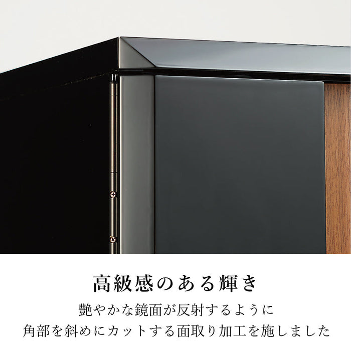 現代仏壇 エンブレム ブラック 高さ120cm 特徴5
