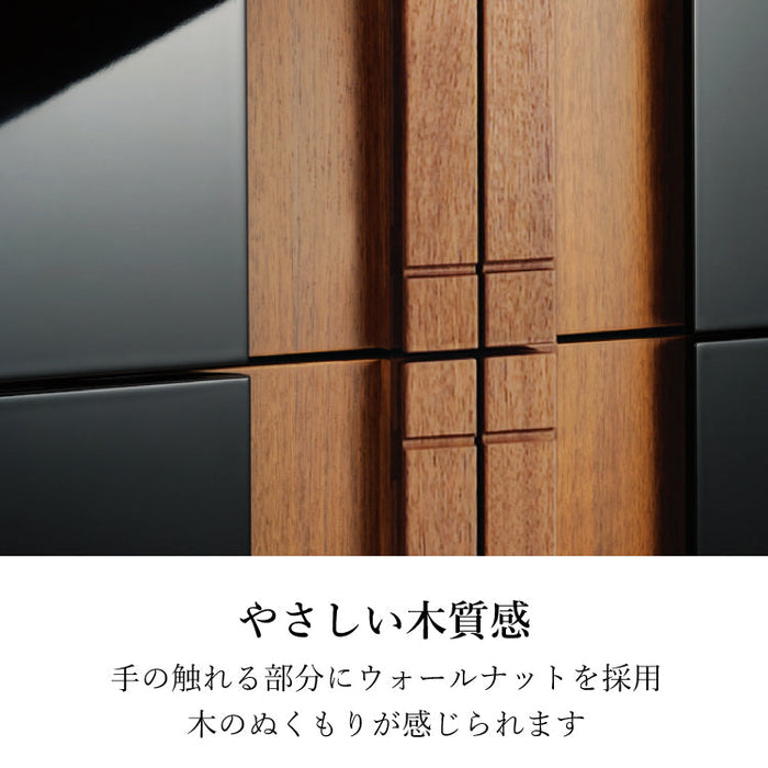 現代仏壇 エンブレム ブラック 高さ120cm 特徴6