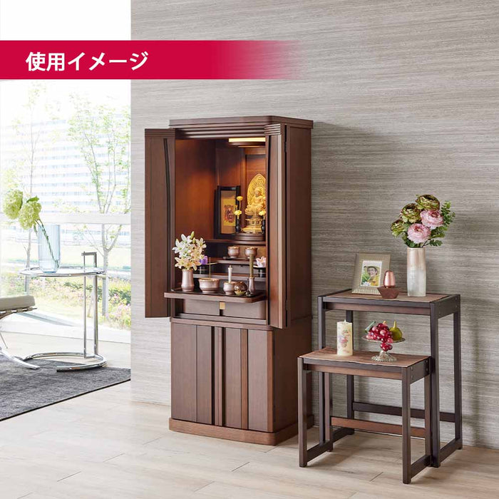 仏壇 レガロ ウォールナット 高さ130cm 仏具セットB