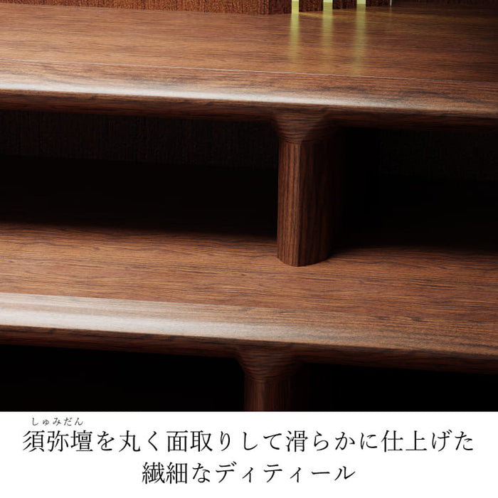 現代仏壇 クレール パドレ ウォールナット 高さ160cm 特徴8