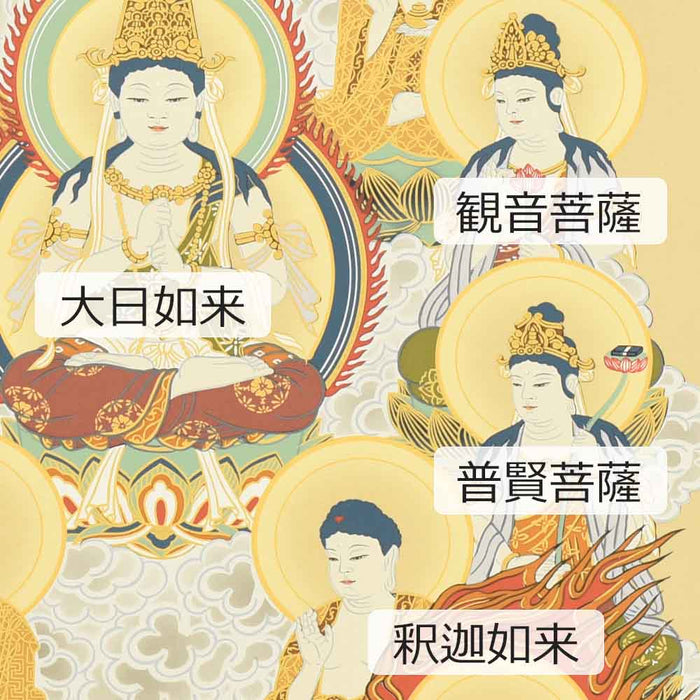 盆用品 床掛軸 真言十三仏 奥田和人作 4尺 特徴 7