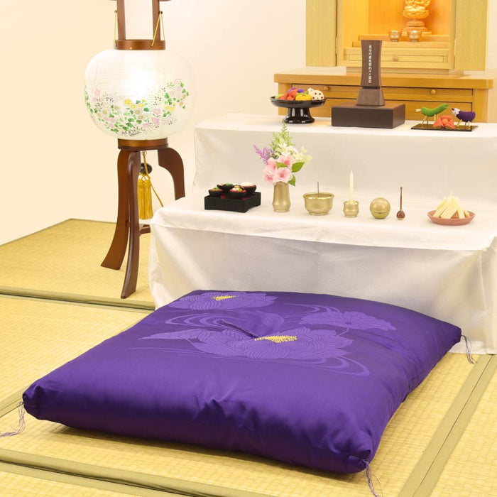 仏具 導師布団 どんす 紫 特徴 3