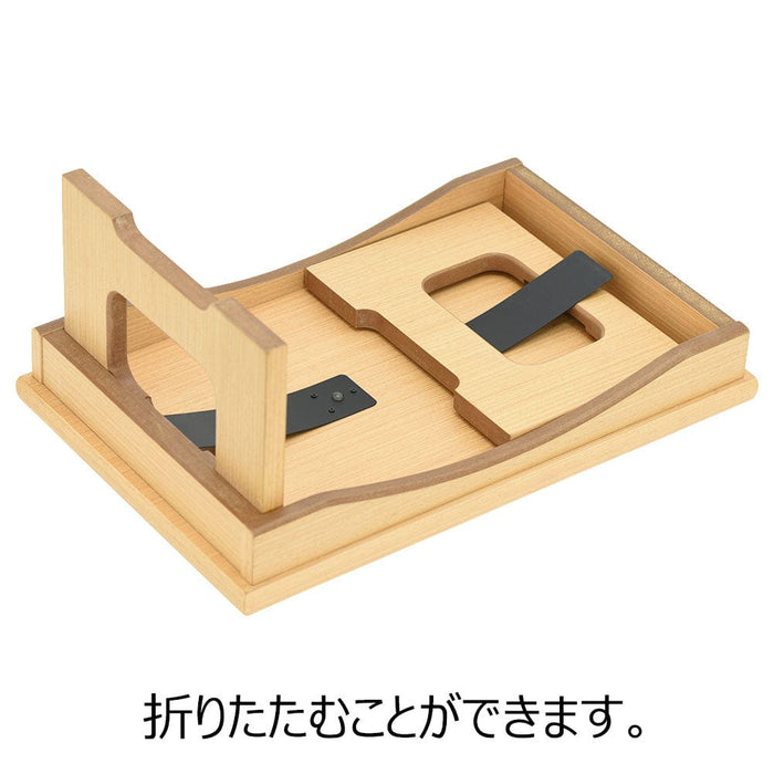 仏具 経机 新型 折りたたみ ライト色 特徴 4