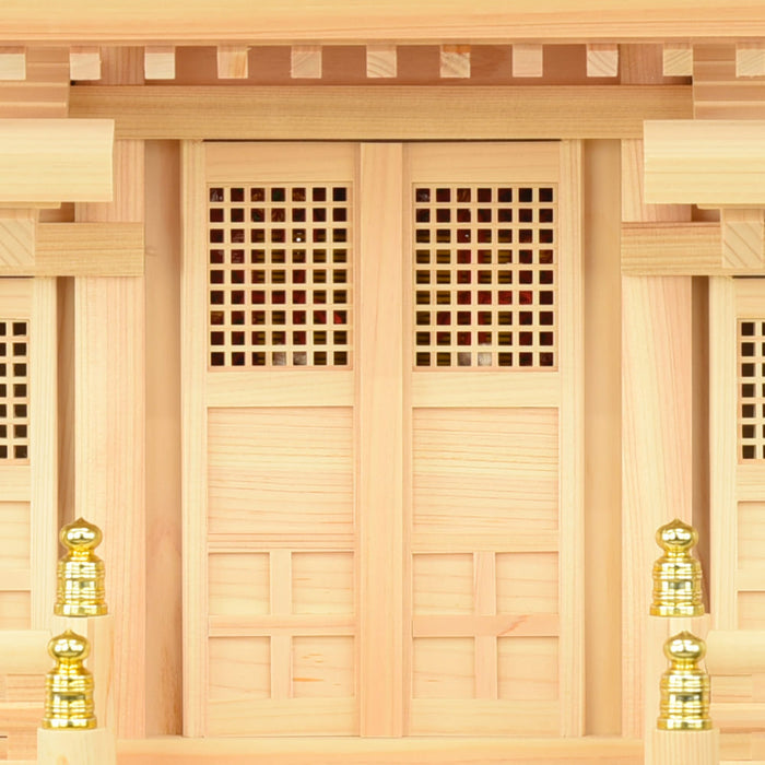 神殿 格子付三社(みす付)