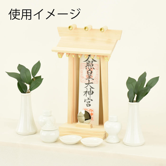 神棚・神具 お札立て 神鏡付 棟持柱付き 特徴 3