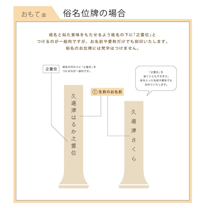 位牌・過去帳 切り株みたいなツリー位牌 特徴 17