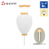 盆提灯 御所 中尺柾紋天 LED電池灯入 特徴 1