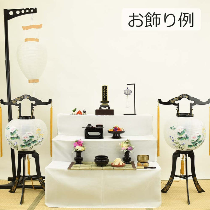 盆提灯 御所 中尺柾紋天 LED電池灯入 特徴 3