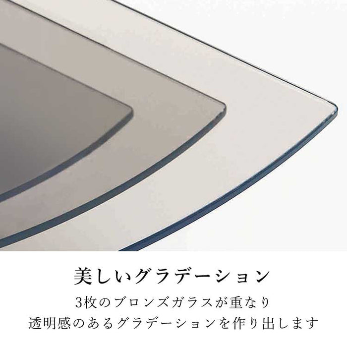 現代仏具 クリスタルステージ ミニ ブロンズガラス 高さ33cm 特徴 4