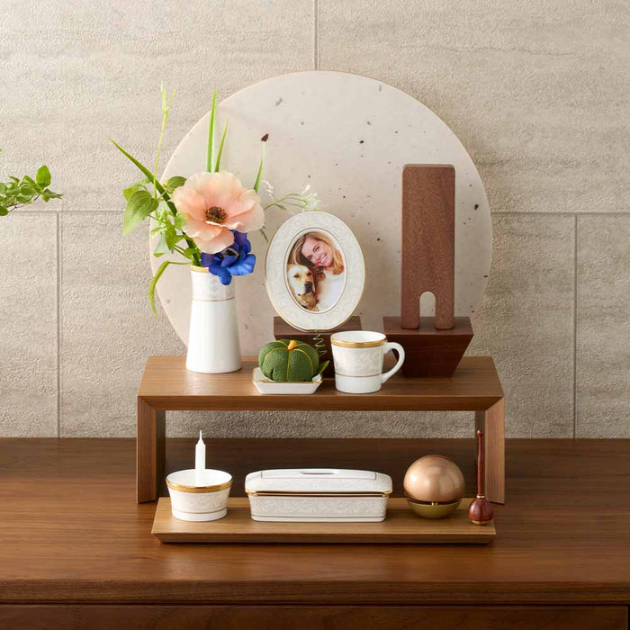仏壇 tonari ステージ 月型 ウォールナット 高さ34cm 特徴6