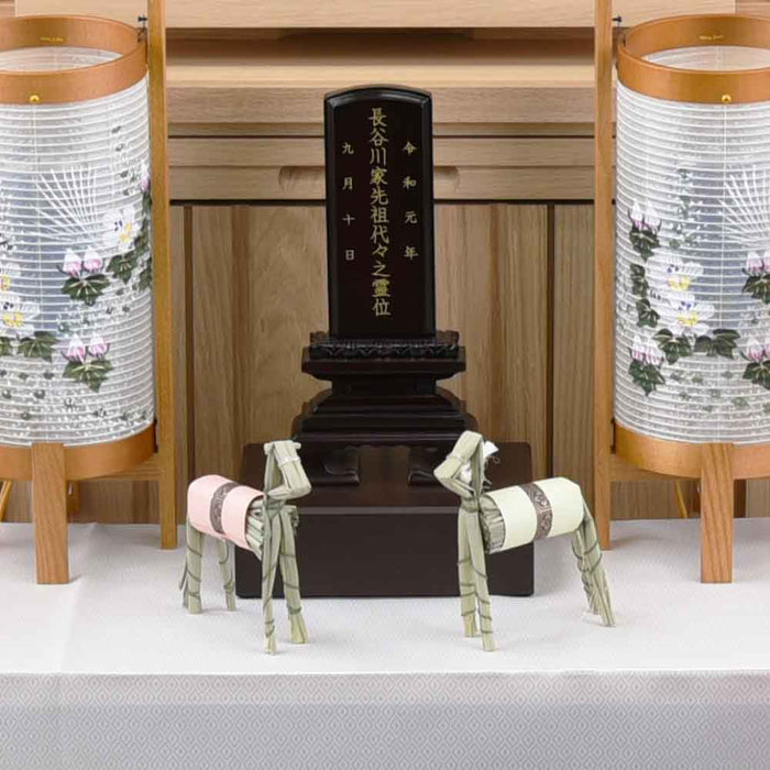 盆提灯 お盆用品 牛馬セット まこも製 特徴 3