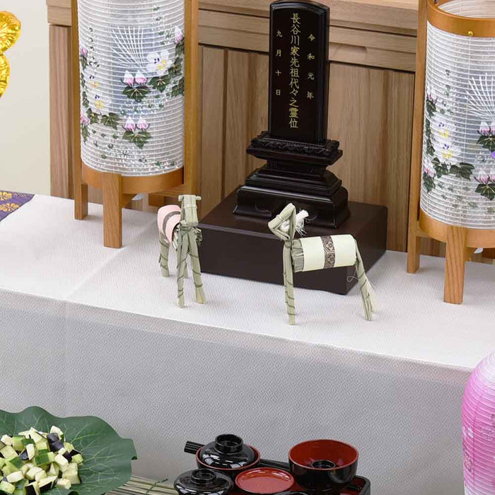 盆提灯 お盆用品 牛馬セット まこも製 特徴 4