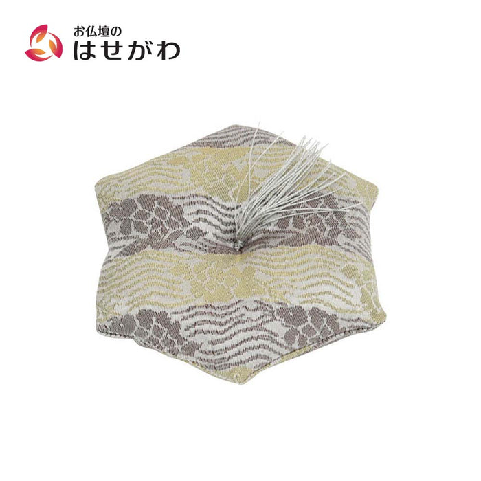 新名物裂 リン布団 小 銀ネズ 荒磯紋