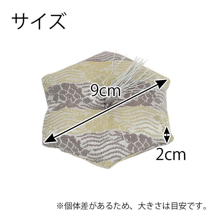 新名物裂 リン布団 小 銀ネズ 荒磯紋