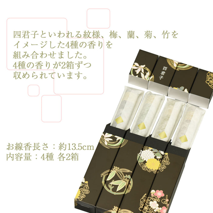 線香 お香 焼香 香合 進物線香 京線香 四君子 特徴 3