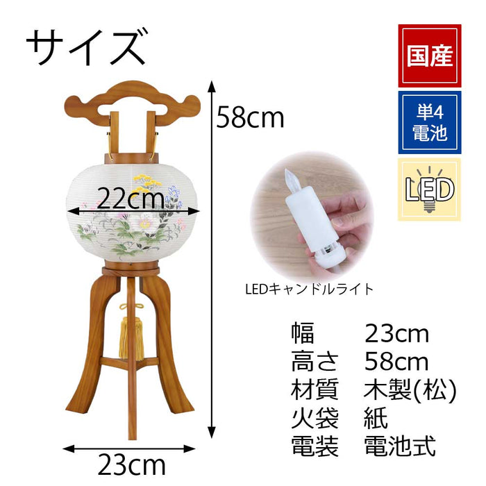 姫行灯 8号 芙蓉に女郎花