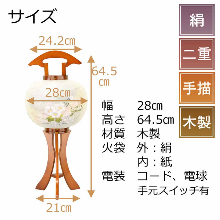 盆提灯 新型 伊吹 九寸行灯 絵入 特徴 2