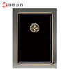 仏具 名刺盆 PC 黒 フチ金 八ツ藤 小 特徴 1