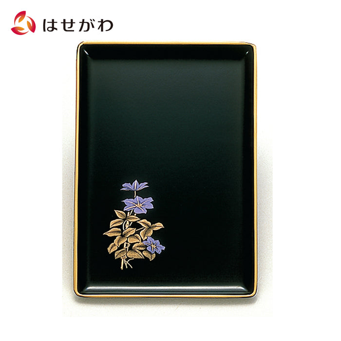 仏具 名刺盆 PC 黒 フチ金 鉄仙 小 特徴 1