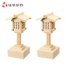 仏具 LED春日灯籠 木曽桧 1対入 リモコン式 小 特徴 1