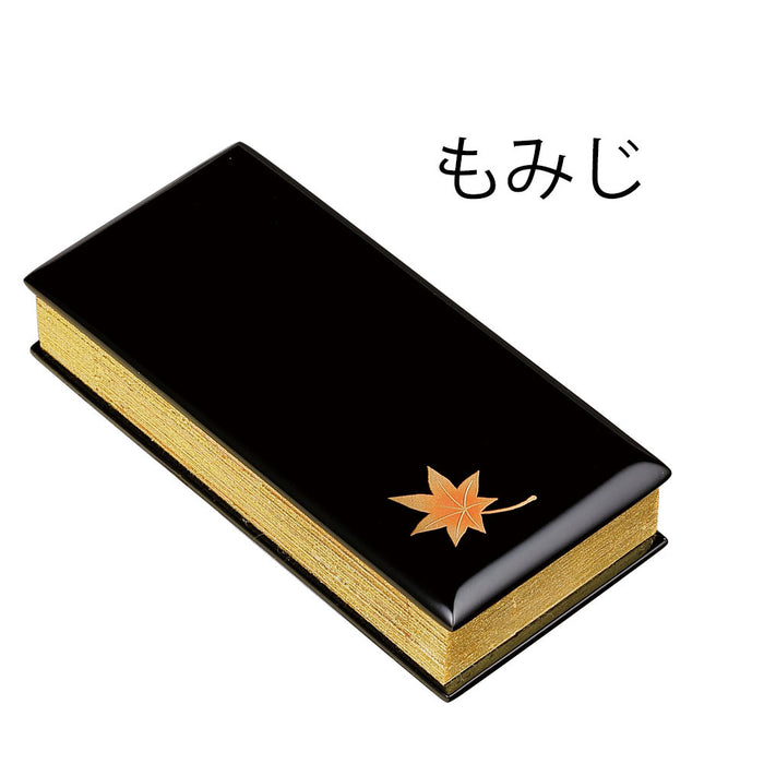 過去帳 蒔絵 黒 日付入 3.0寸