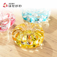クリスタル お干菓子 菊(黄)