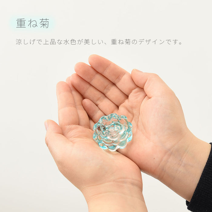 クリスタル お干菓子 重ね菊