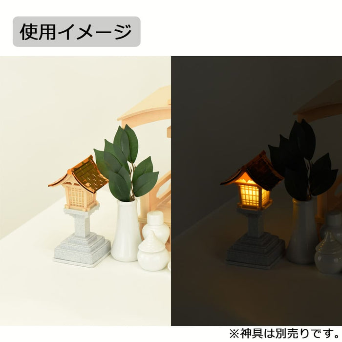 神棚 神具 春日灯籠 銅色 5.0 電池式 特徴 3