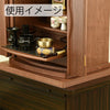仏具 敷台 ウォルナット 55×50×3 特徴 4