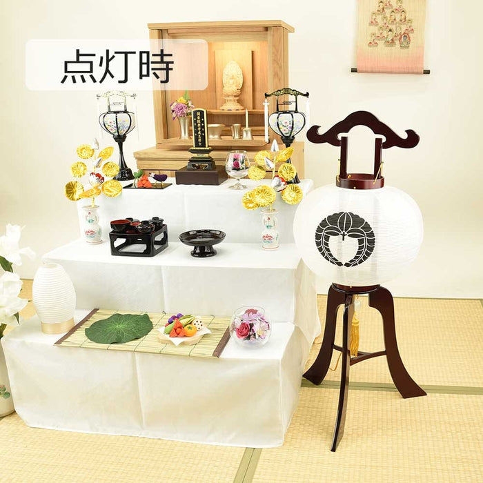 盆提灯 行灯 12号 華桜 無地 特徴 5