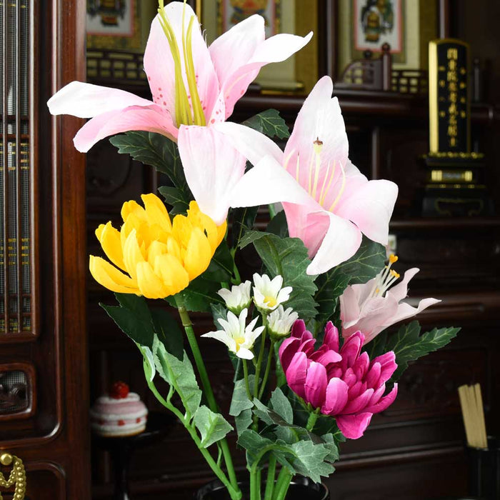 墓参ECO仏花 ユリ 1対セット