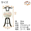 盆提灯 回転 あかり 綾型 12号 蒔絵絵入 特徴 2