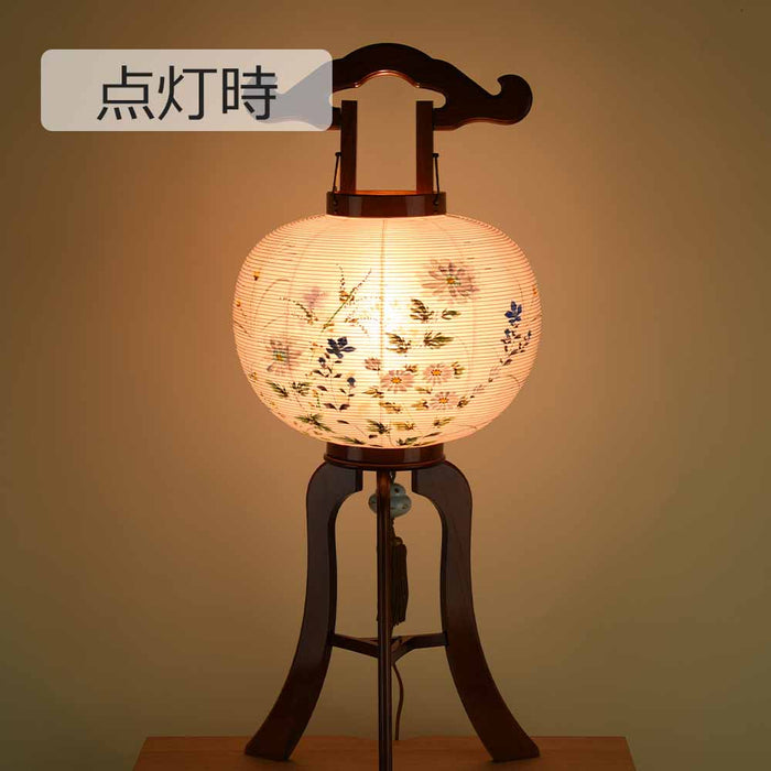 盆提灯 行灯 欅 絹二重 11号 特徴 4