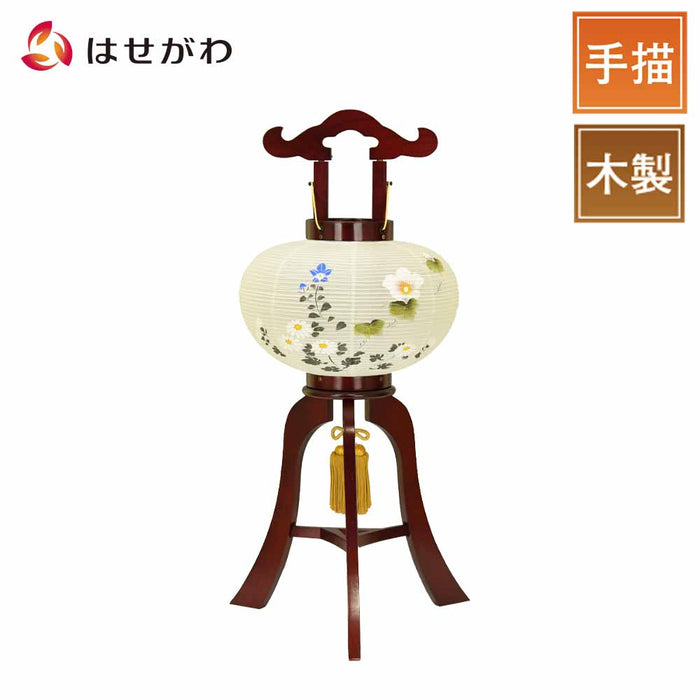 盆提灯 姫行灯 美吉野 絵入 8号 特徴 1