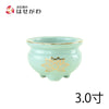 香炉 青地金蓮 3.0寸