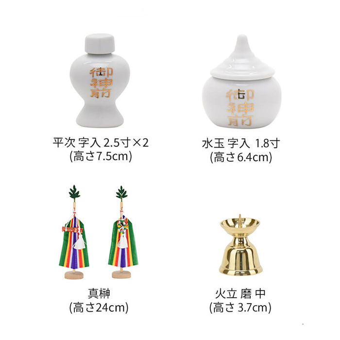 神棚 神具 神具セット 本金具 屋根違い三社 小 特徴 5